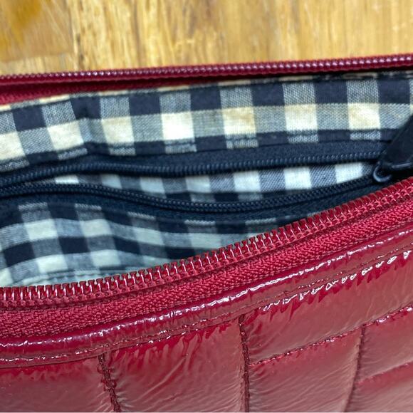Hobo International Red Patent Leather Quilted Wristlet - Picture 4 of 8